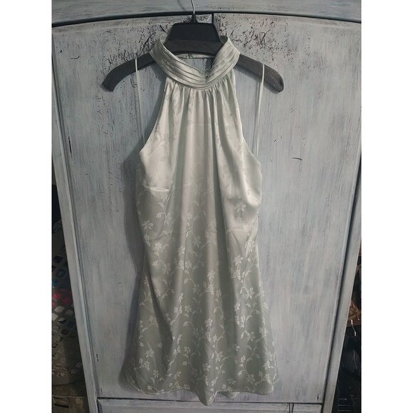 Badgley Mischka Dresses & Skirts - Badgley Mischka  Sleeveless dress Nwt Size 14 Green Boho Feminine Cottage Core